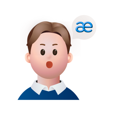 발음 연습을 하는 남자
